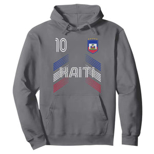 Haiti Soccer Hoodie Haitian Football Fan Pride National Team Support Graphic