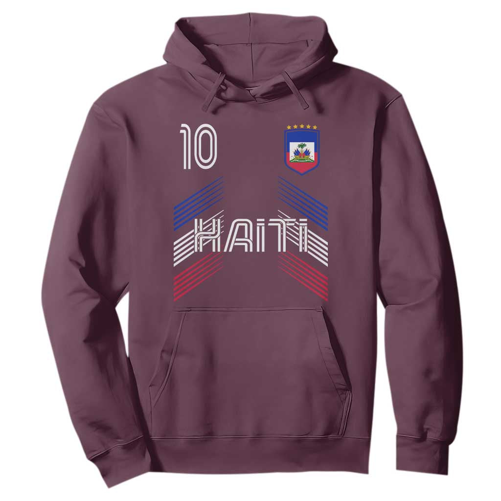 Haiti Soccer Hoodie Haitian Football Fan Pride National Team Support Graphic