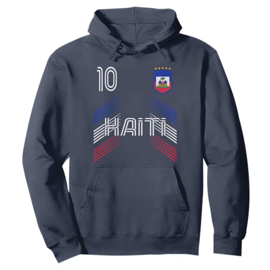 Haiti Soccer Hoodie Haitian Football Fan Pride National Team Support Graphic