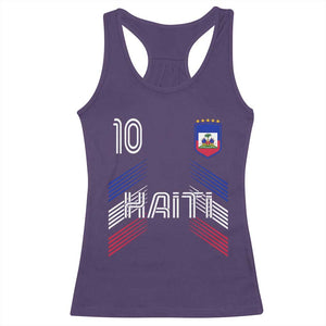 Haiti Soccer Racerback Tank Top Haitian Football Fan Pride National Team Support Graphic