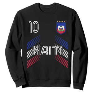Haiti Soccer Sweatshirt Haitian Football Fan Pride National Team Support Graphic