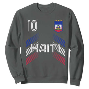 Haiti Soccer Sweatshirt Haitian Football Fan Pride National Team Support Graphic