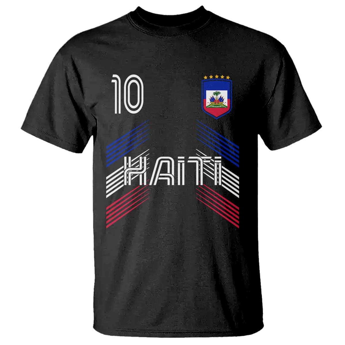 Haiti Soccer T Shirt Haitian Football Fan Pride National Team Support Graphic