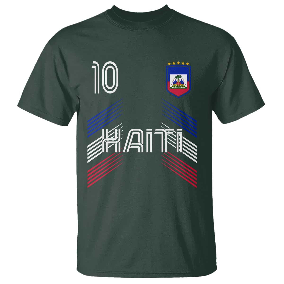 Haiti Soccer T Shirt Haitian Football Fan Pride National Team Support Graphic