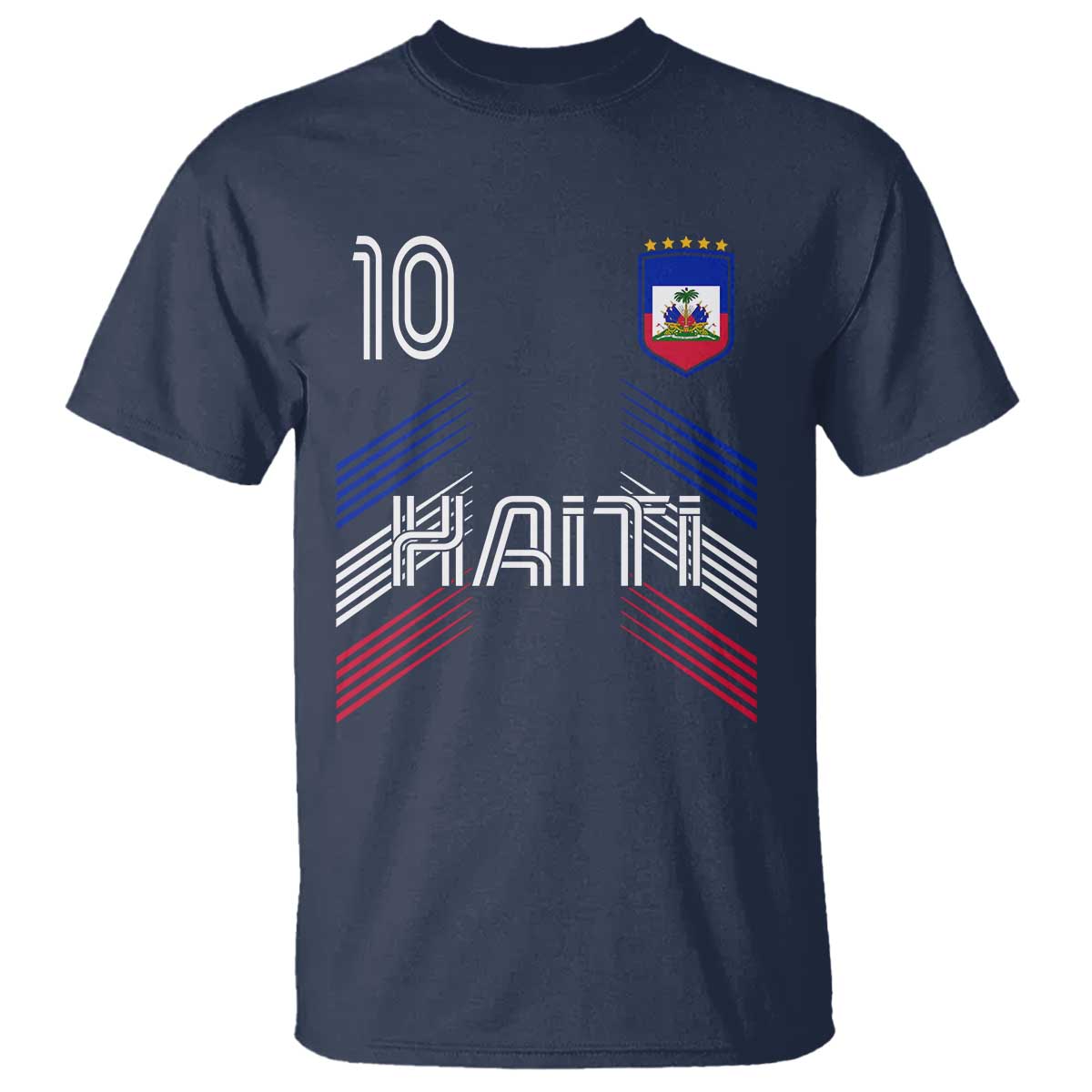 Haiti Soccer T Shirt Haitian Football Fan Pride National Team Support Graphic