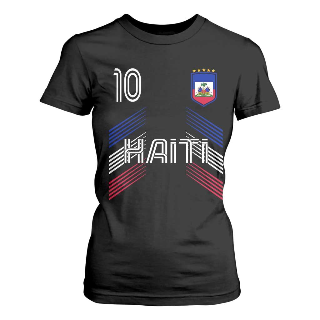 Haiti Soccer T Shirt For Women Haitian Football Fan Pride National Team Support Graphic