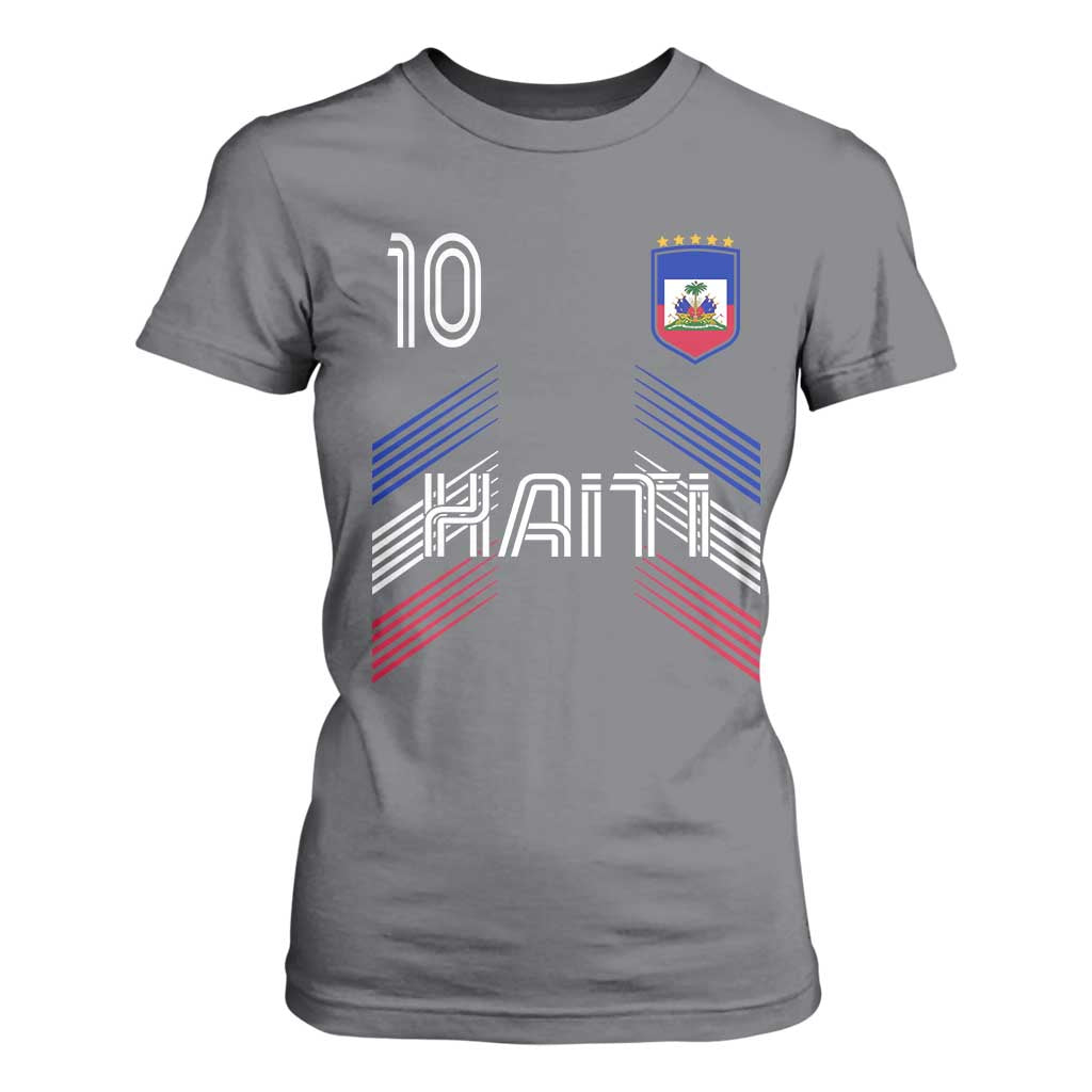 Haiti Soccer T Shirt For Women Haitian Football Fan Pride National Team Support Graphic