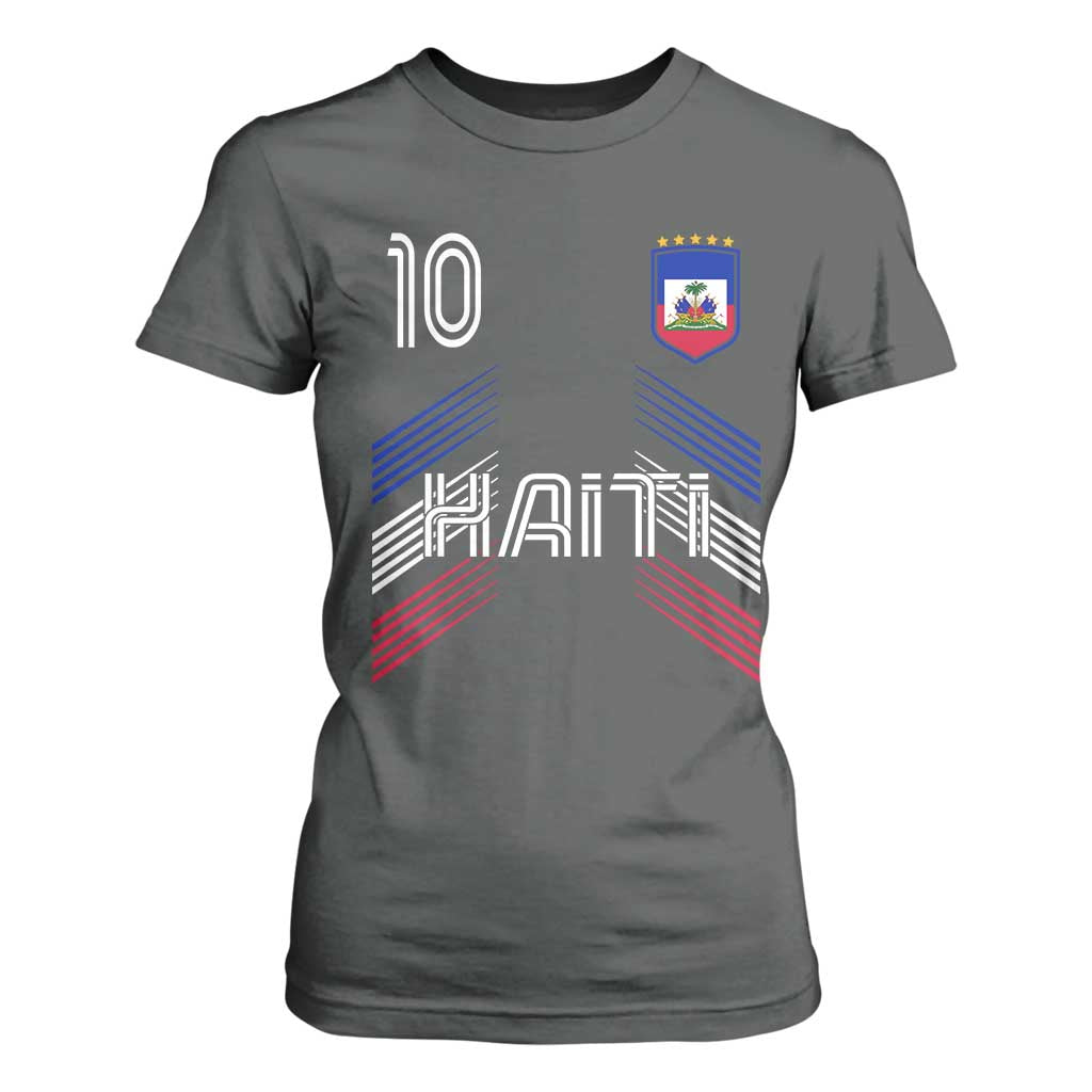 Haiti Soccer T Shirt For Women Haitian Football Fan Pride National Team Support Graphic