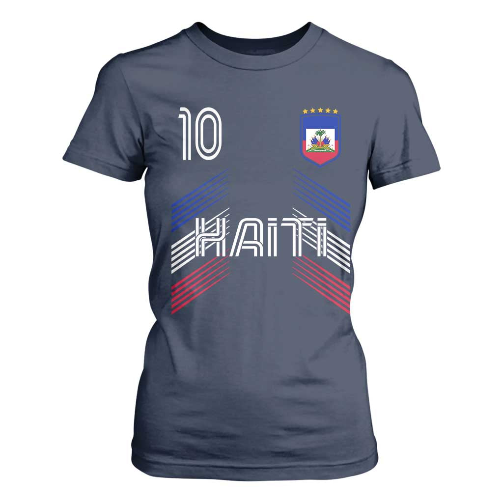 Haiti Soccer T Shirt For Women Haitian Football Fan Pride National Team Support Graphic