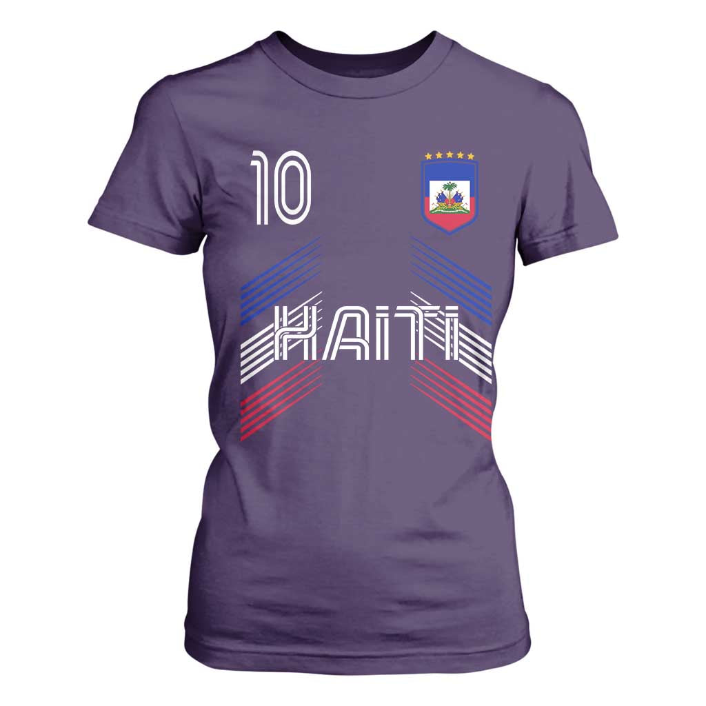 Haiti Soccer T Shirt For Women Haitian Football Fan Pride National Team Support Graphic