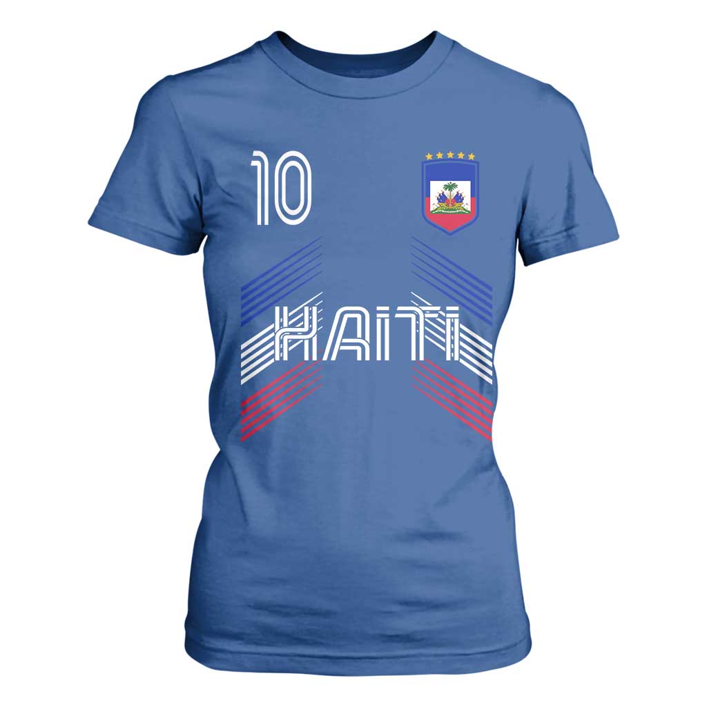 Haiti Soccer T Shirt For Women Haitian Football Fan Pride National Team Support Graphic