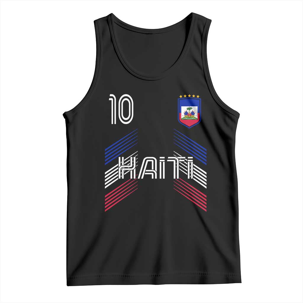 Haiti Soccer Tank Top Haitian Football Fan Pride National Team Support Graphic TS10 Black Print Your Wear