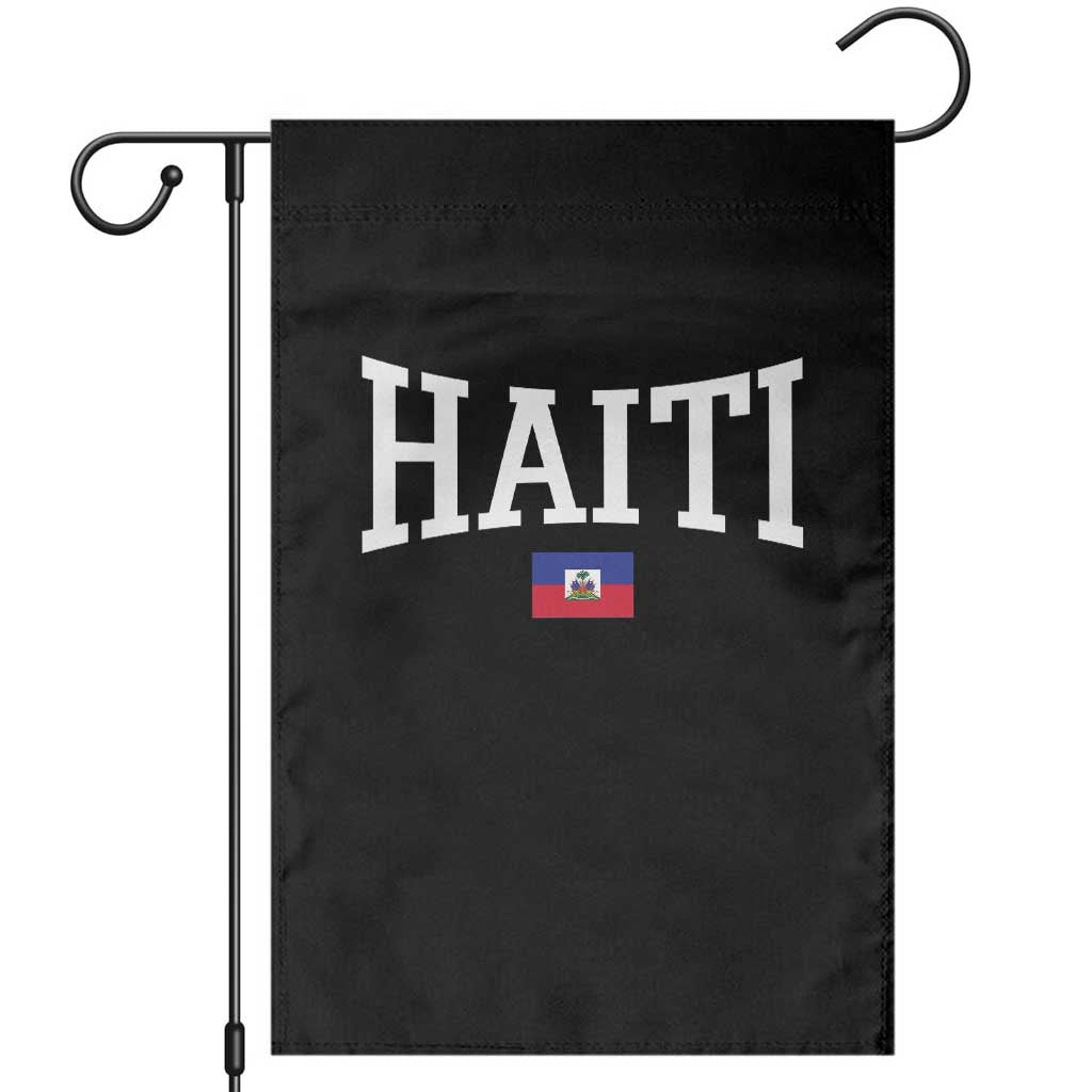 Haiti Haitian Flag Caribbean Souvenir Garden Flag Vintage Varsity Sports TS10 Black Print Your Wear