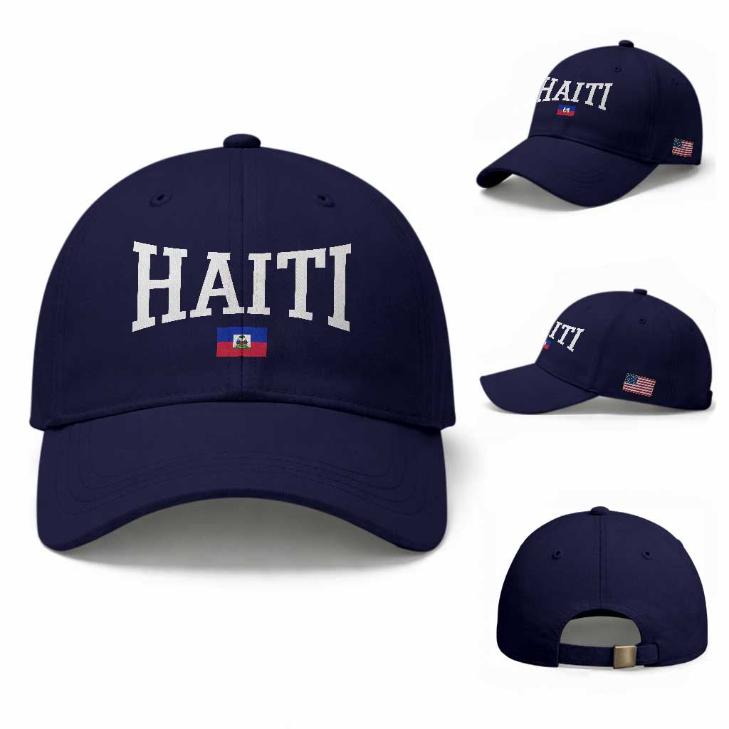Haiti Haitian Flag Caribbean Souvenir Baseball Cap Vintage Varsity Sports
