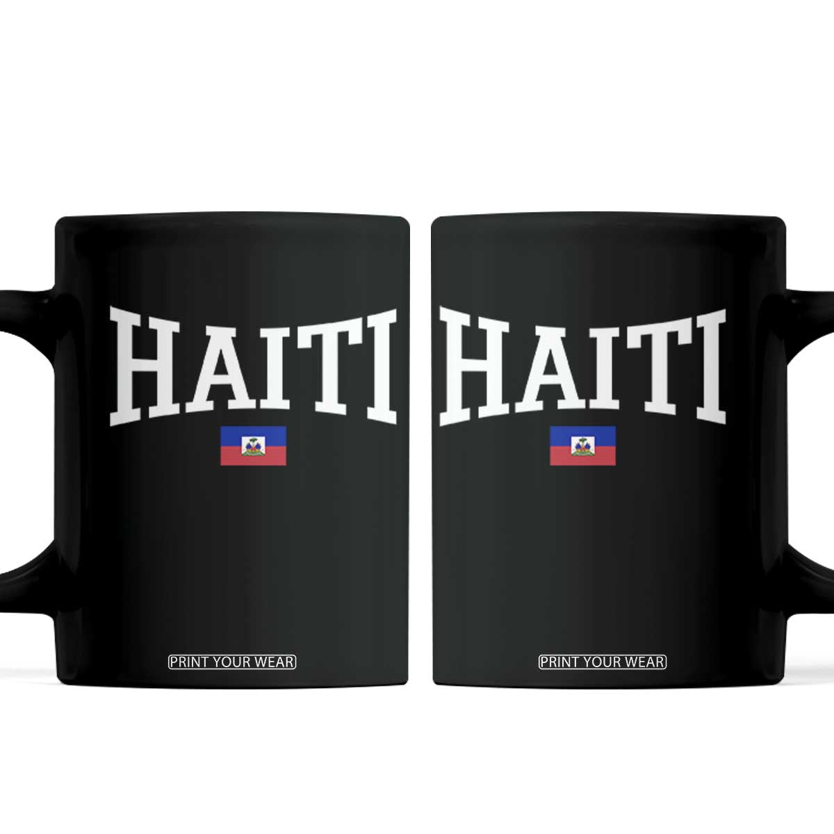 Haiti Haitian Flag Caribbean Souvenir Coffee Mug Vintage Varsity Sports