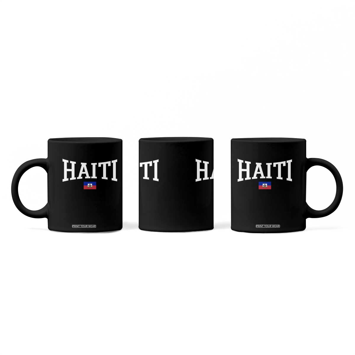 Haiti Haitian Flag Caribbean Souvenir Coffee Mug Vintage Varsity Sports