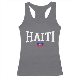Haiti Haitian Flag Caribbean Souvenir Racerback Tank Top Vintage Varsity Sports