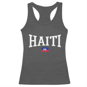 Haiti Haitian Flag Caribbean Souvenir Racerback Tank Top Vintage Varsity Sports