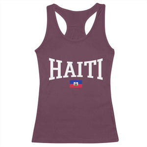 Haiti Haitian Flag Caribbean Souvenir Racerback Tank Top Vintage Varsity Sports