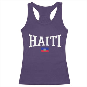 Haiti Haitian Flag Caribbean Souvenir Racerback Tank Top Vintage Varsity Sports