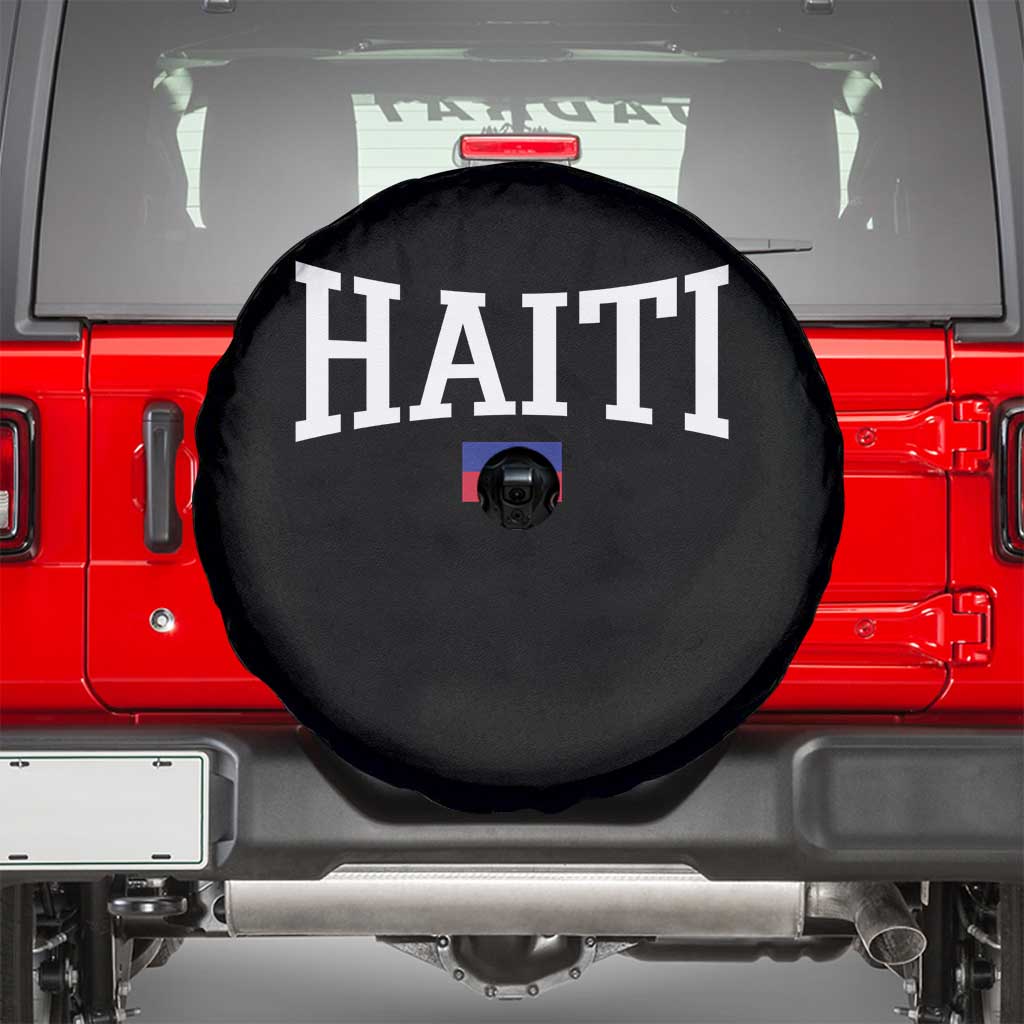 Haiti Haitian Flag Caribbean Souvenir Spare Tire Cover Vintage Varsity Sports