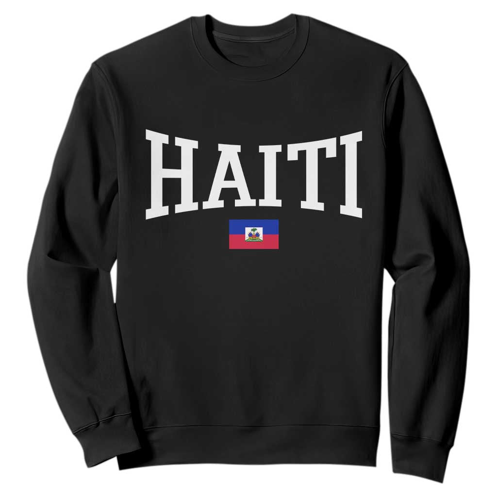 Haiti Haitian Flag Caribbean Souvenir Sweatshirt Vintage Varsity Sports