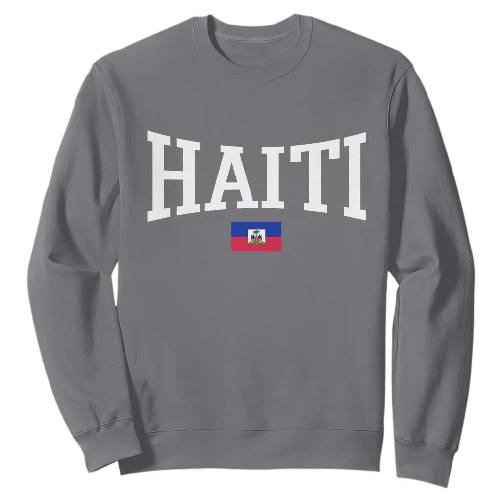 Haiti Haitian Flag Caribbean Souvenir Sweatshirt Vintage Varsity Sports