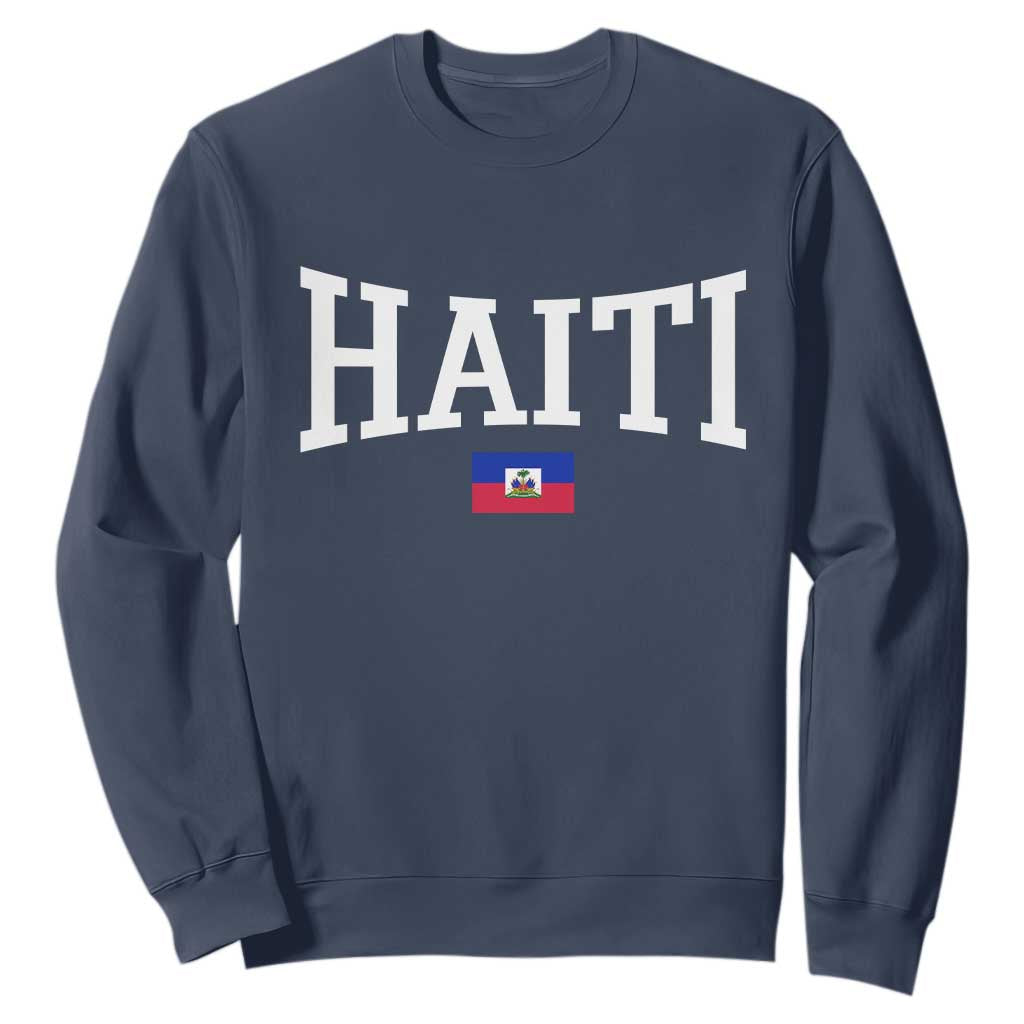 Haiti Haitian Flag Caribbean Souvenir Sweatshirt Vintage Varsity Sports