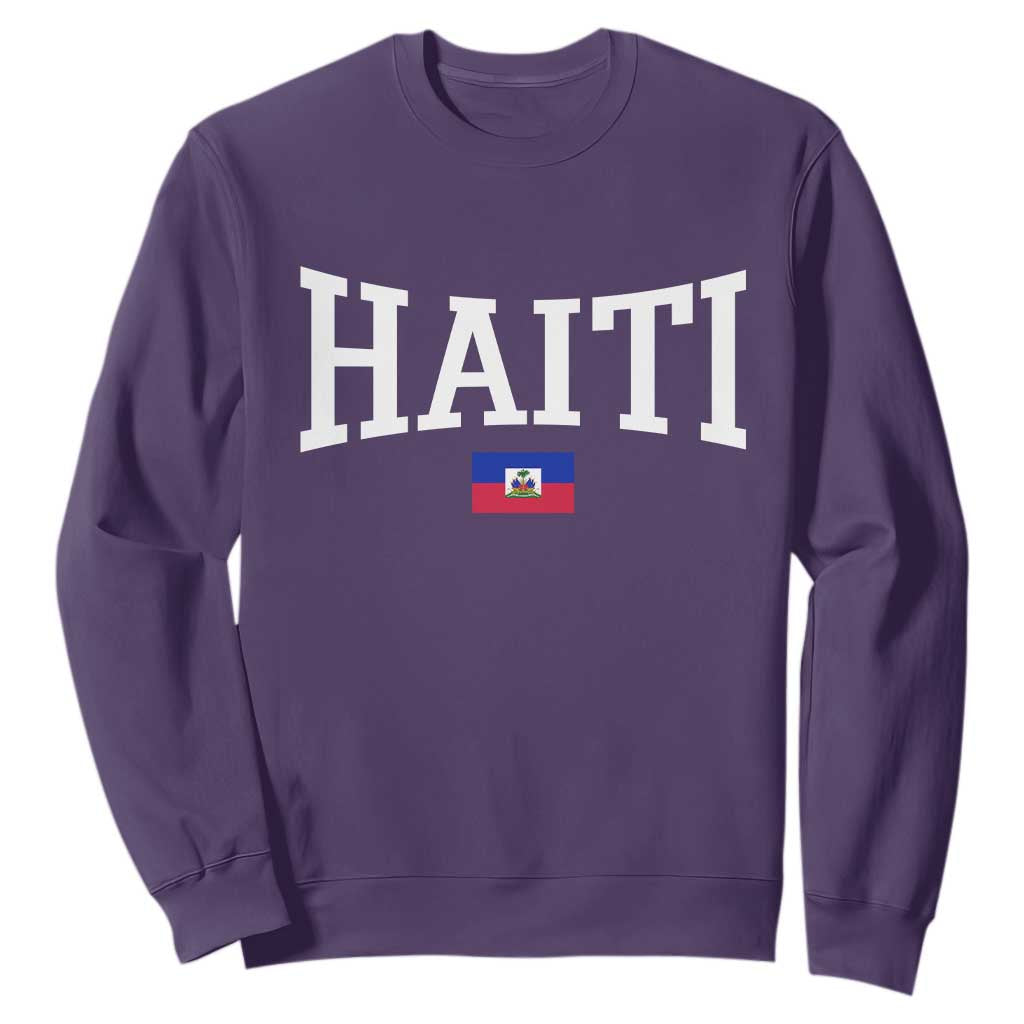 Haiti Haitian Flag Caribbean Souvenir Sweatshirt Vintage Varsity Sports