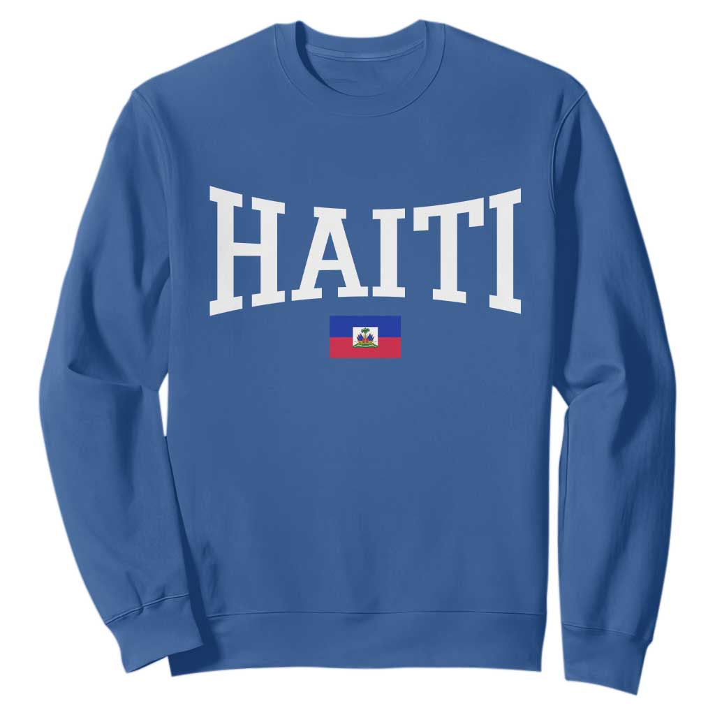 Haiti Haitian Flag Caribbean Souvenir Sweatshirt Vintage Varsity Sports