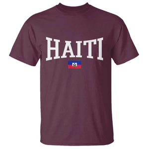 Haiti Haitian Flag Caribbean Souvenir T Shirt Vintage Varsity Sports