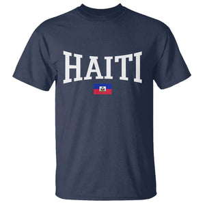 Haiti Haitian Flag Caribbean Souvenir T Shirt Vintage Varsity Sports