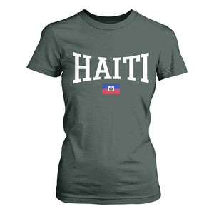 Haiti Haitian Flag Caribbean Souvenir T Shirt For Women Vintage Varsity Sports