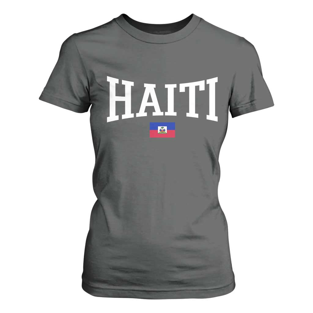 Haiti Haitian Flag Caribbean Souvenir T Shirt For Women Vintage Varsity Sports