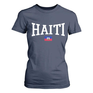 Haiti Haitian Flag Caribbean Souvenir T Shirt For Women Vintage Varsity Sports