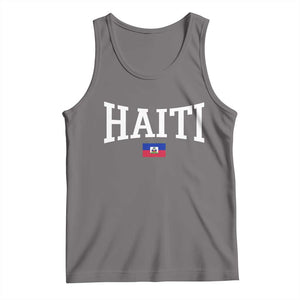 Haiti Haitian Flag Caribbean Souvenir Tank Top Vintage Varsity Sports