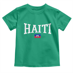 Haiti Haitian Flag Caribbean Souvenir Toddler T Shirt Vintage Varsity Sports