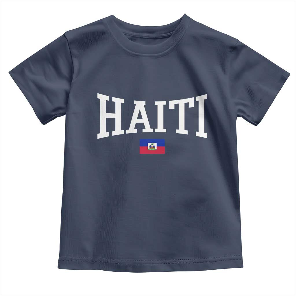 Haiti Haitian Flag Caribbean Souvenir Toddler T Shirt Vintage Varsity Sports