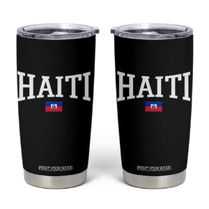 Haiti Haitian Flag Caribbean Souvenir Tumbler Cup Vintage Varsity Sports