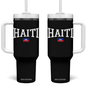 Haiti Haitian Flag Caribbean Souvenir Tumbler With Handle Vintage Varsity Sports
