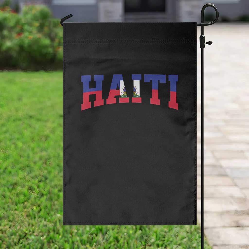 Vintage Haiti Garden Flag Varsity Haitian Flag Classic Haitian Pride College Style