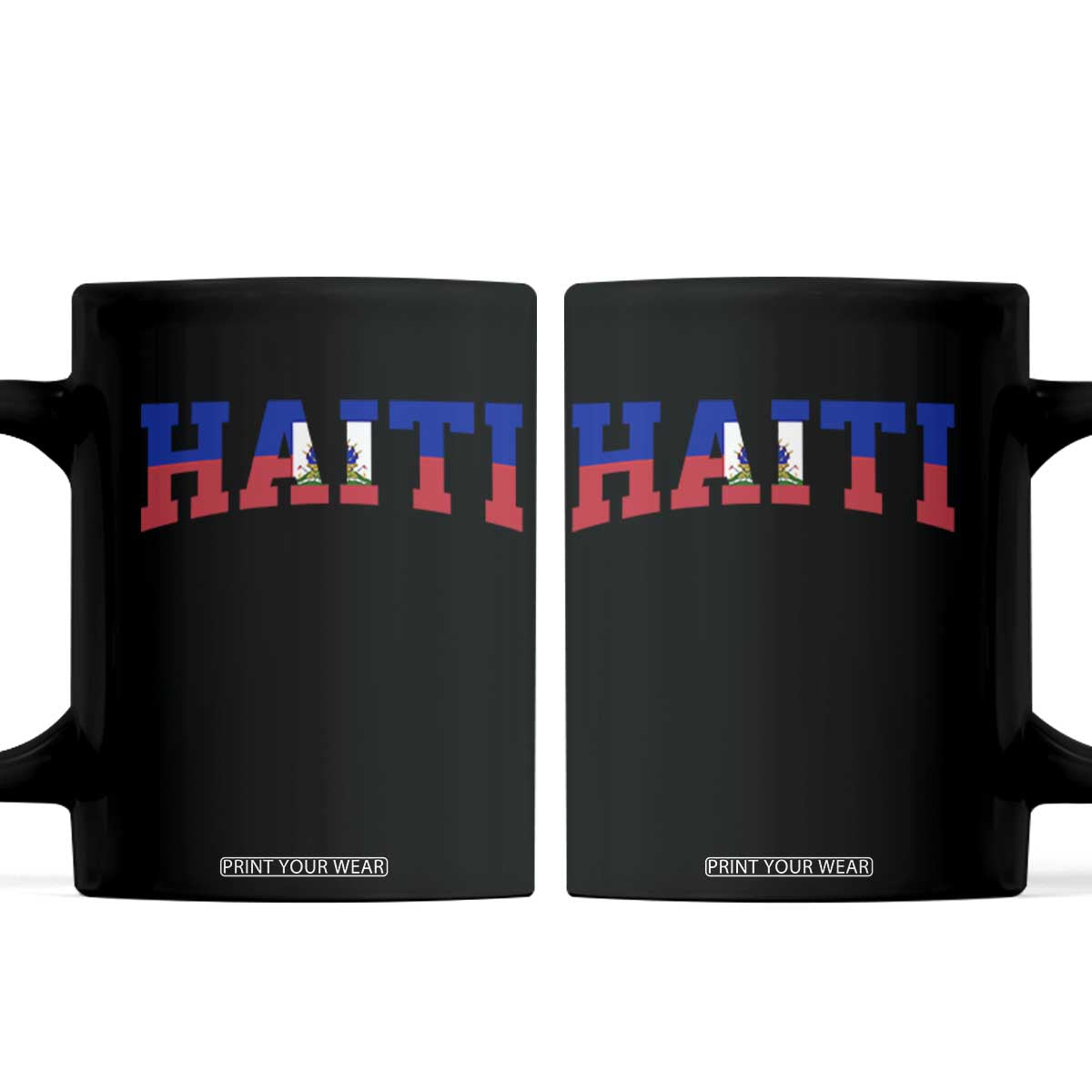 Vintage Haiti Coffee Mug Varsity Haitian Flag Classic Haitian Pride College Style