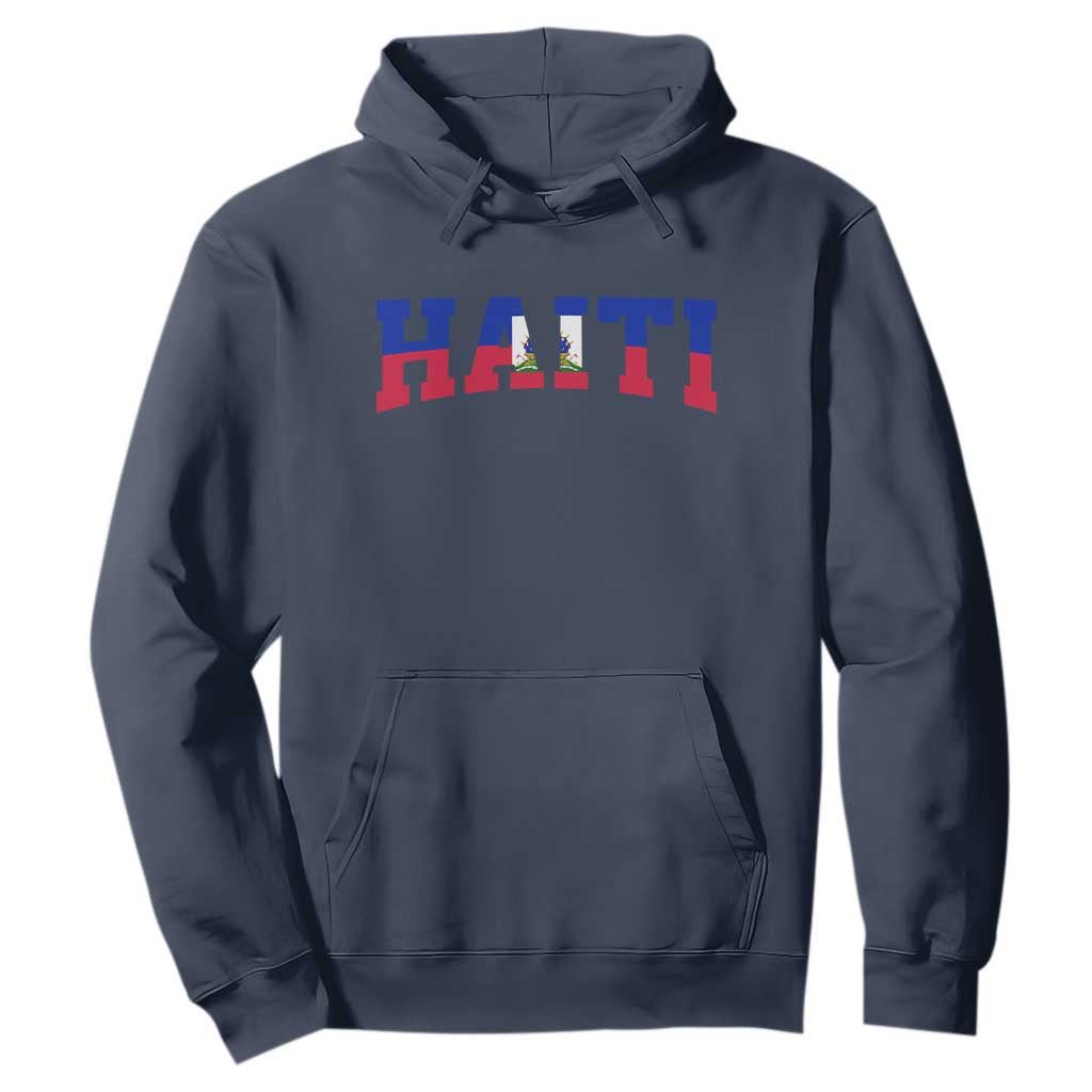 Vintage Haiti Hoodie Varsity Haitian Flag Classic Haitian Pride College Style