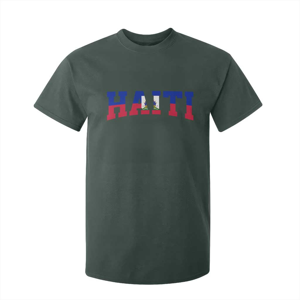 Vintage Haiti T Shirt For Kid Varsity Haitian Flag Classic Haitian Pride College Style
