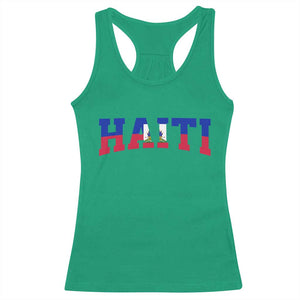 Vintage Haiti Racerback Tank Top Varsity Haitian Flag Classic Haitian Pride College Style