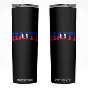 Vintage Haiti Skinny Tumbler Varsity Haitian Flag Classic Haitian Pride College Style