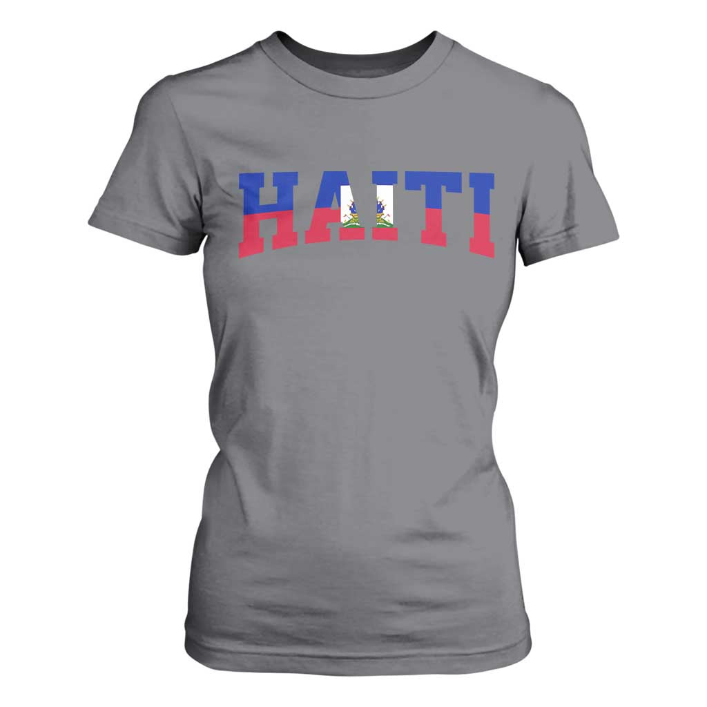 Vintage Haiti T Shirt For Women Varsity Haitian Flag Classic Haitian Pride College Style