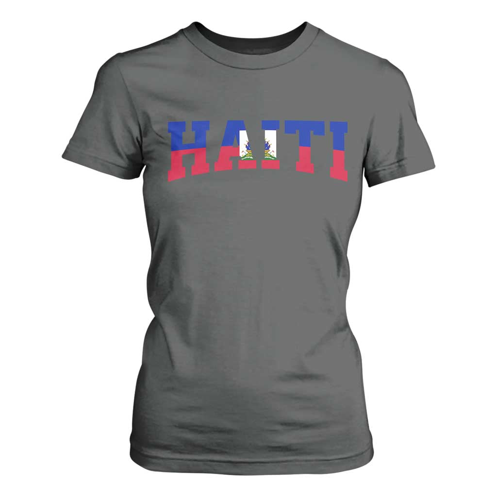 Vintage Haiti T Shirt For Women Varsity Haitian Flag Classic Haitian Pride College Style