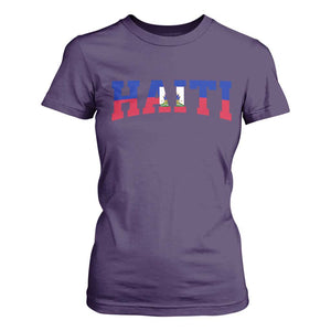 Vintage Haiti T Shirt For Women Varsity Haitian Flag Classic Haitian Pride College Style