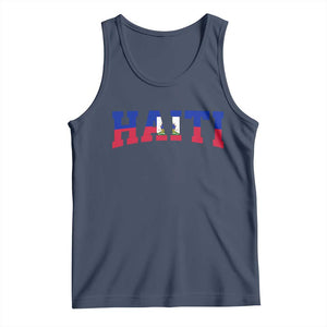 Vintage Haiti Tank Top Varsity Haitian Flag Classic Haitian Pride College Style
